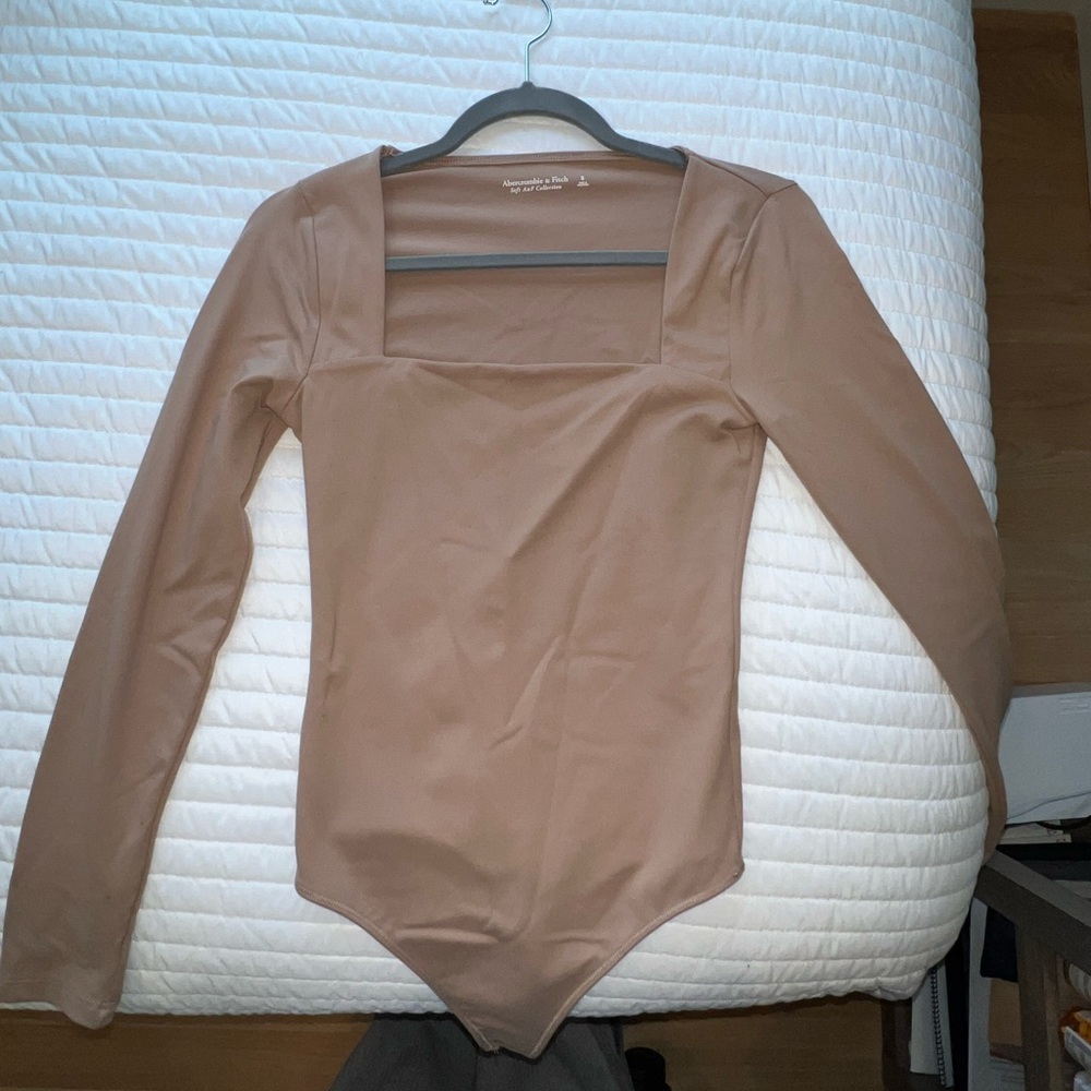Abercrombie Long Sleeve Square Neck Bodysuit